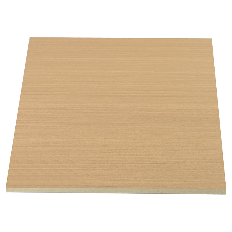 Film de Polyester brillant à haute Texture de 1220mm de largeur, placage de bois de charbon de bambou, panneau en PVC co-extrudé à noyau jaune