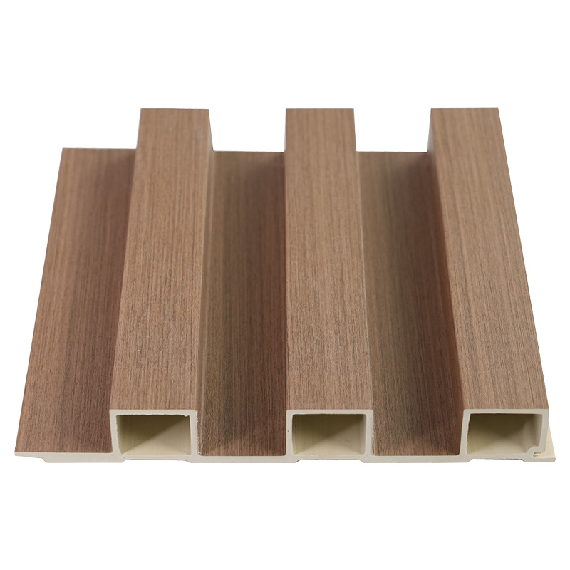 Panneau mural décoratif en Fiber de bambou, largeur 195mm, épaisseur 28mm, rainure de construction intérieure en bois, panneau mural Composite bois-plastique 3D en PVC