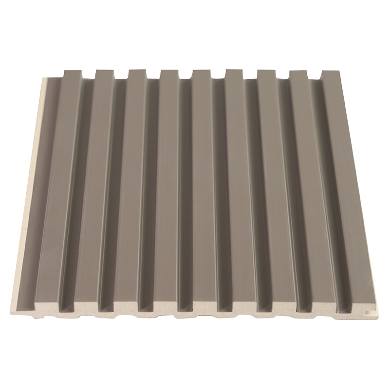 Panneau solide décoratif encoché de grille de PVC de l'épaisseur 8mm de la largeur 150mm