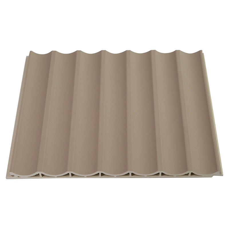 Panneau mural WPC 214*10mm pour la décoration intérieure de la maison avec conception de grille à arc intérieur